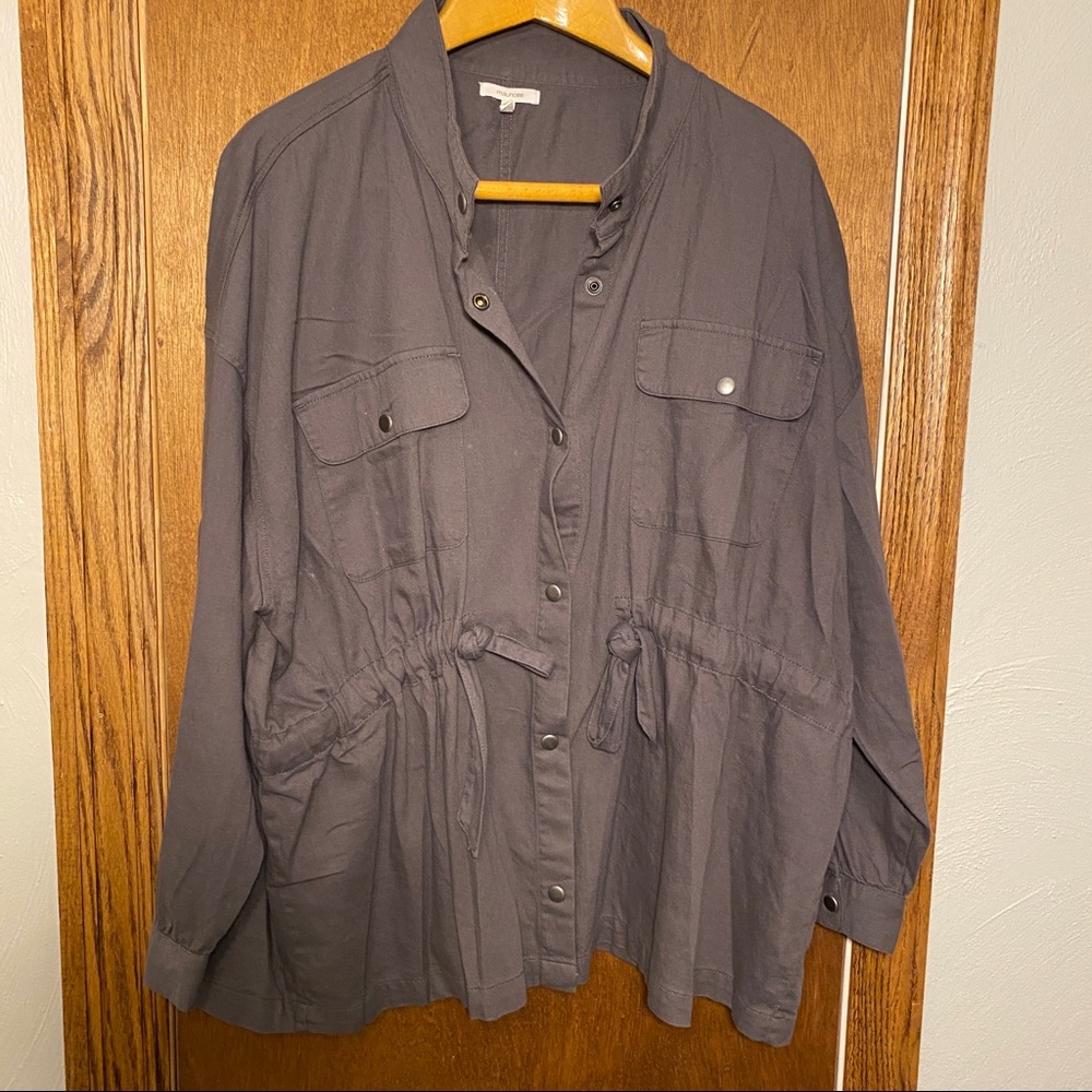 Lightweight Gray Utility Jacket